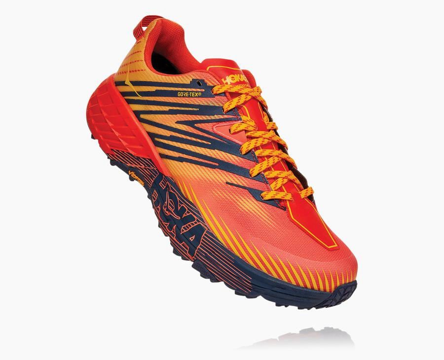 Hoka Australia One One Speedgoat 4 GORE-TEX - Mens Trail Shoes Red - AHBVY-2670